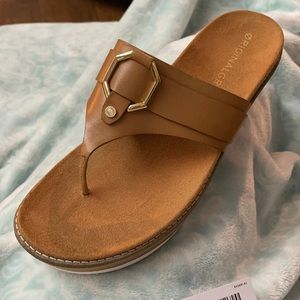 Sandal wedges. Worn once